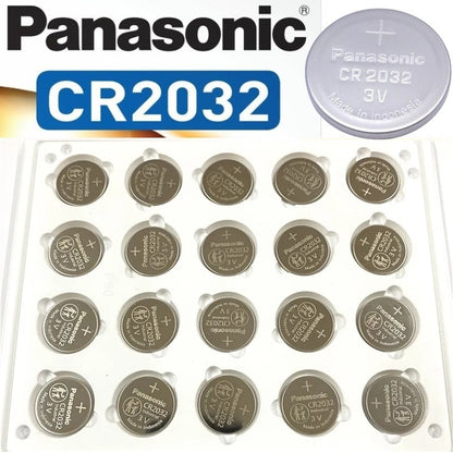 Panasonic CR2032 (5-20 pcs) Bulk Packing ECR2032 2032 Lithium Coin Cell Button Battery 3V 3 volts