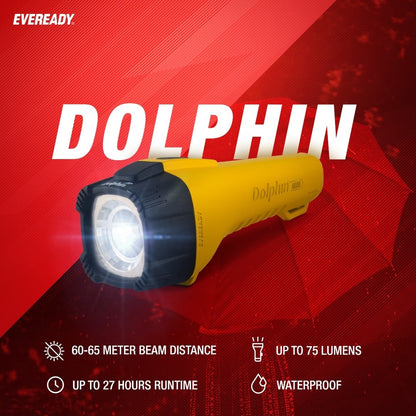 Eveready Dolphin Flashlight Mini Torch Light LED DOLH411 Waterproof Flash Light Floating DOLH412