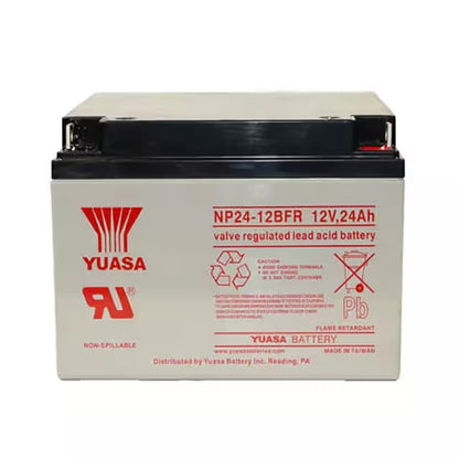 Yuasa NP24-12BFR 12V 24Ah Sealed Lead Acid Battery Flame Retardant Battery Rechargeable NP24-12FR