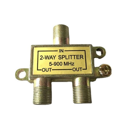 LQD 2 Way Cable TV Splitter Ordinary Metal Case Suitable from 5-900MHz VHF  UHF TV and FM radio