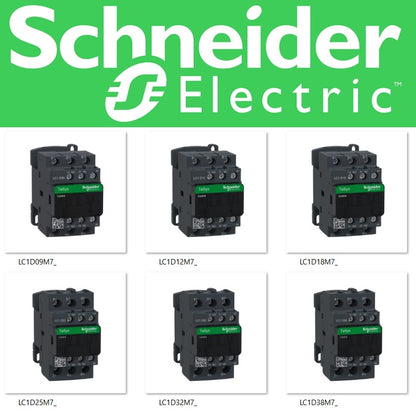 Schneider Magnetic Contactor (9A to 38A) TeSys Deca Contactors Schneider Electric TeSys D Contactor