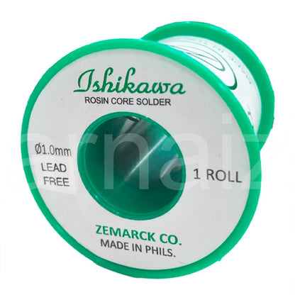 Ishikawa LEAD FREE Solder Wire 1.0mm QUICK MELT Rosin Core Soldering Ichikawa Zero No Lead Welding