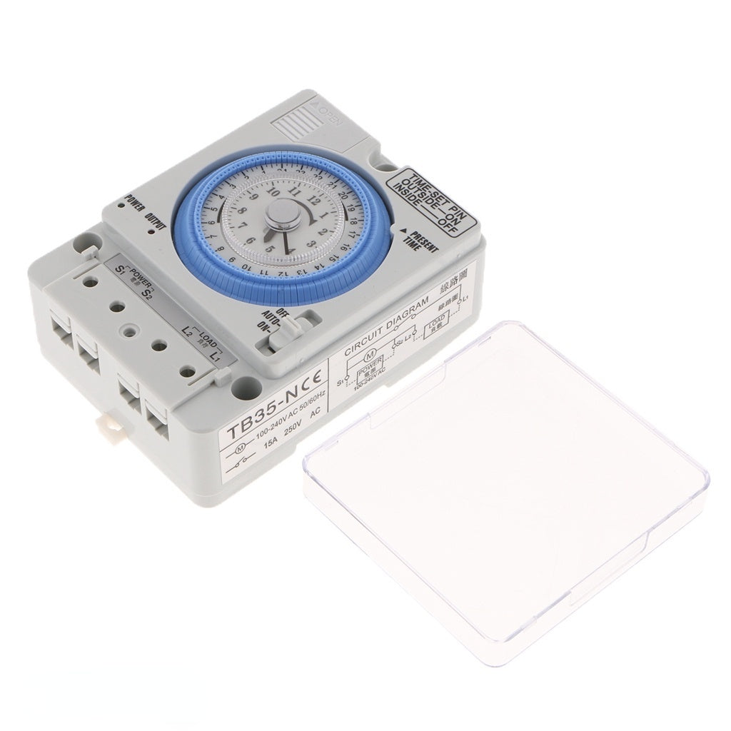 24-Hours Chronometry Timer Mechanical Switch Industrial Analogue Timer With Dustproof Cover