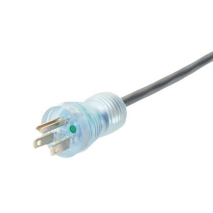 Power Cord NEMA5-15P To Straight C13 18/3 5M Hospital Grade Transparent Plugs Black Cord 5 Meters