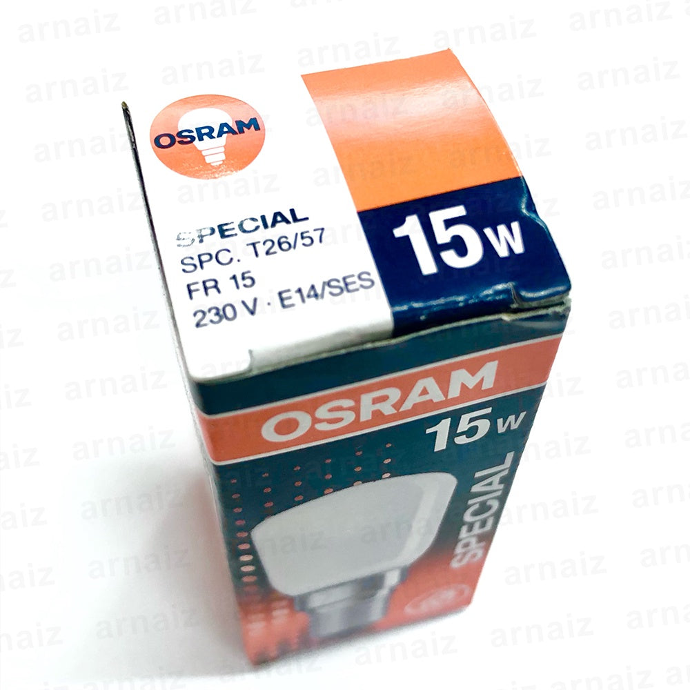 Osram Ref Bulb 15W 230V E14 Special Frosted Incandescent Lamp FR 15 Fridge Refrigerator Sewing Lamp