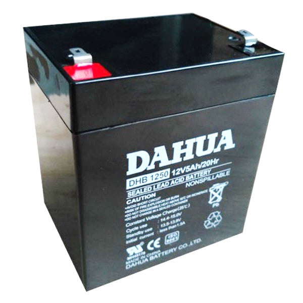 Dahua 12V 5Ah 20hr Battery 12 Volts 5 Ampere UPS replaces 12V 4.5Ah 4.5A Battery