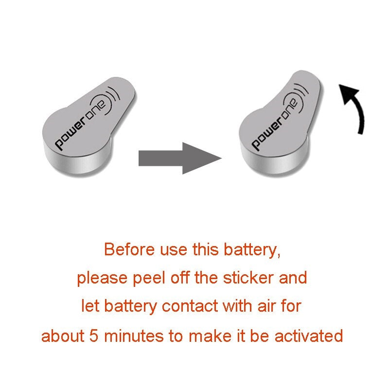 Power One Evolution Zinc Air Size 312 PR41 (6pcs) p312 1.45v A312 Hearing Aid Battery Batteries