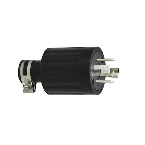 American Denki 4622R Locking Plug 60A 250V 3 Pole 4 Wire Rubber Housing Twist Locking Grounding Plug