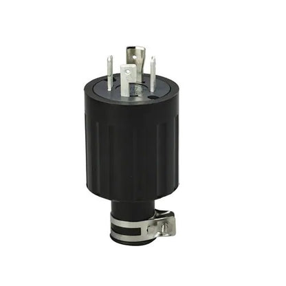 American Denki 4622R Locking Plug 60A 250V 3 Pole 4 Wire Rubber Housing Twist Locking Grounding Plug
