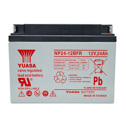 Yuasa NP24-12BFR 12V 24Ah Sealed Lead Acid Battery Flame Retardant Battery Rechargeable NP24-12FR