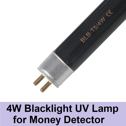 4W Blacklight UV Lamp BLB-T5/4W 4 Watts F4T5 Ultraviolet Black Light Bulb for Money Checker Detector