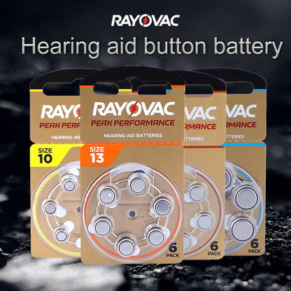 Rayovac Peak Performance 13 Size 13 PR48 (6pcs) p13 1.45v A13 Hearing Aid Battery Batteries Zinc Air