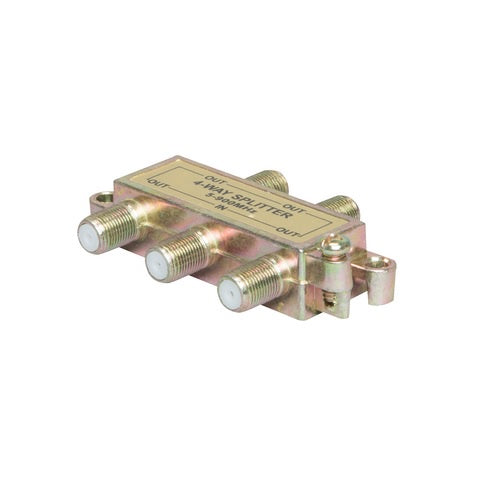 LQD 4 Way Cable TV Splitter Ordinary Metal Case Suitable from 5-900MHz VHF UHF TV and FM radio