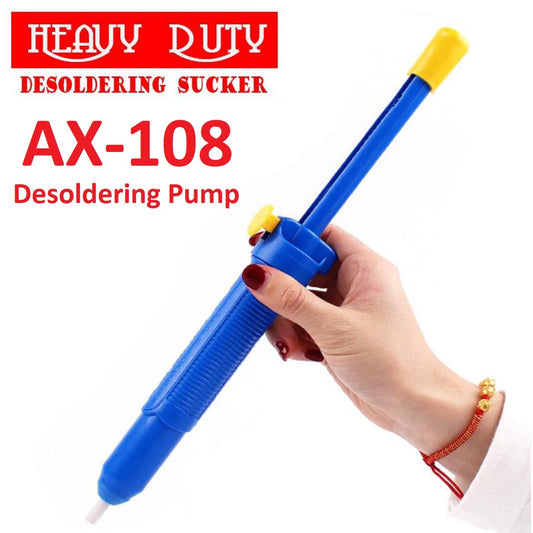 LQD Desoldering Pump Strong Tin Absorber Ax-108 Manual  PVC Desoldering Soldering Tool Suction Tin