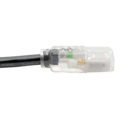 Power Cord NEMA5-15P To Straight C13 18/3 5M Hospital Grade Transparent Plugs Black Cord 5 Meters