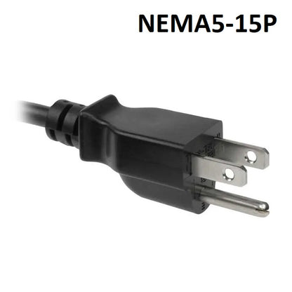 Power Cord NEMA 5 15P To C13 NEMA 5-15P 5m Replacement AC Power Cord Monitor Power Cable 5 meters