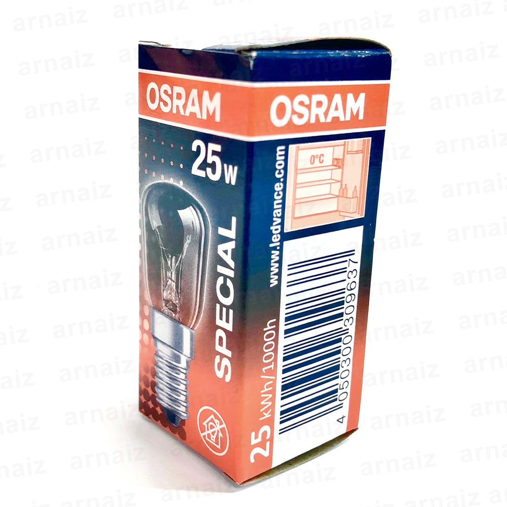 Osram Ref Bulb 25W 230V E14 Special Clear Incandescent Lamp CL 25 Fridge Refrigerator Sewing Lamp