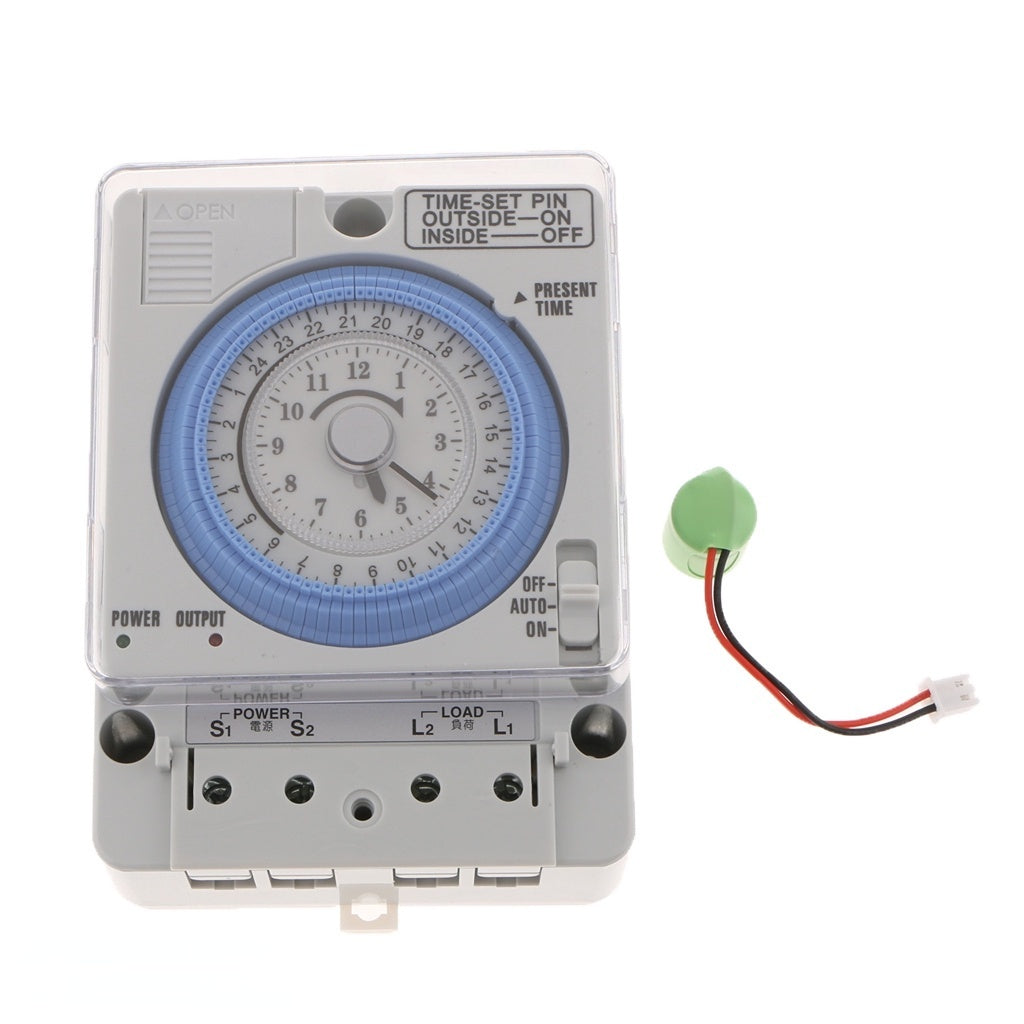 24-Hours Chronometry Timer Mechanical Switch Industrial Analogue Timer With Dustproof Cover