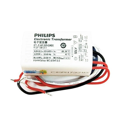 Philips ET-E 60 Electronic Transformer Ballast 60W Output 12V Input 220V