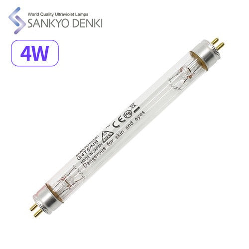 Sankyo Denki G4T5 4 Watt UV Germicidal Lamp 4W UV Fluorescent Lamp Bulb Original made in Japan