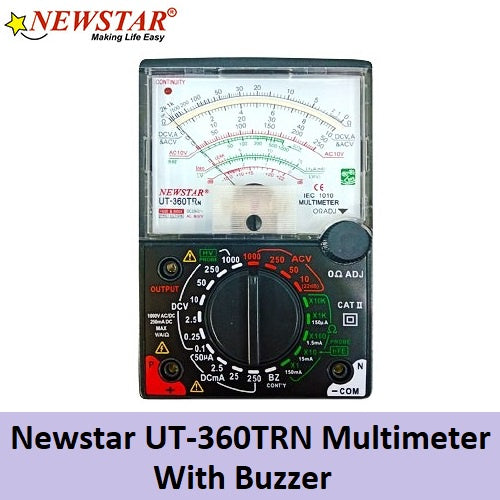 LQD Newstar UT-360TRN Analog Multitester Multimeter UT360TRN Multi-meter Buzzer Multimeters