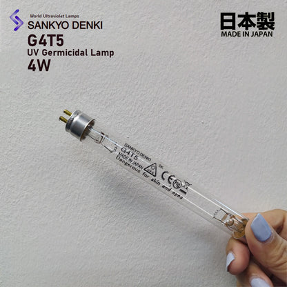 Sankyo Denki G4T5 4 Watt UV Germicidal Lamp 4W UV Fluorescent Lamp Bulb Original made in Japan