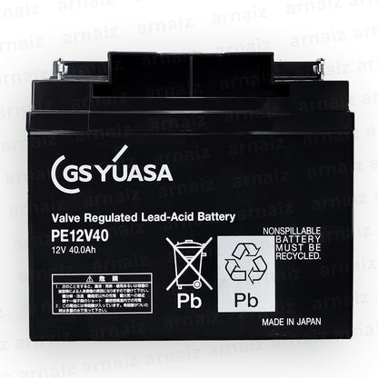 GS Yuasa 12V 40Ah SLA Rechargeable Battery PE12V40B2 Valve Regulated Lead Acid Battery PE12V40