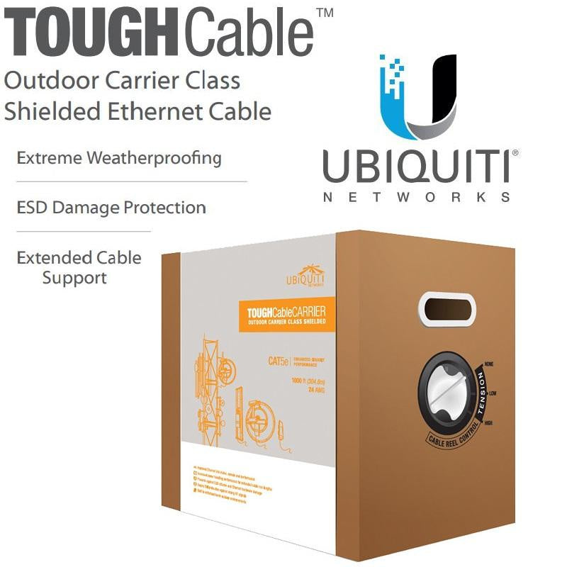 Ubiquiti Tough Cable Carrier Outdoor STP Ethernet Data LAN Cable Cat5e 305 meters 1000 feet 305m