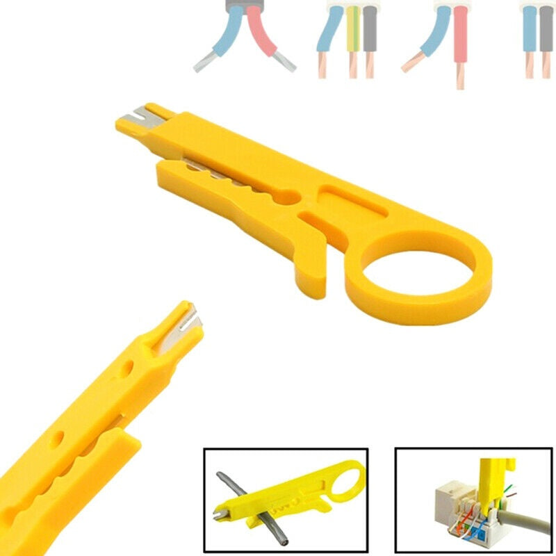 2 pcs Network Wire Punch Down Tool Cutter Stripper Cat5E Cat6 IDC Insertion Wire Knife Crimping Tool