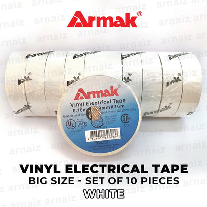 Armak Electrical Tape (10pcs) BIG Size 16m Vinyl Electrical Tape 0.16mm x 19mm x 16m Wholesale