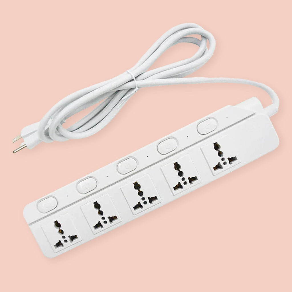 OMNI 5 Gang Individual Switch Extension Cord WED-350 WED350 5 Universal Outlet Power Strip