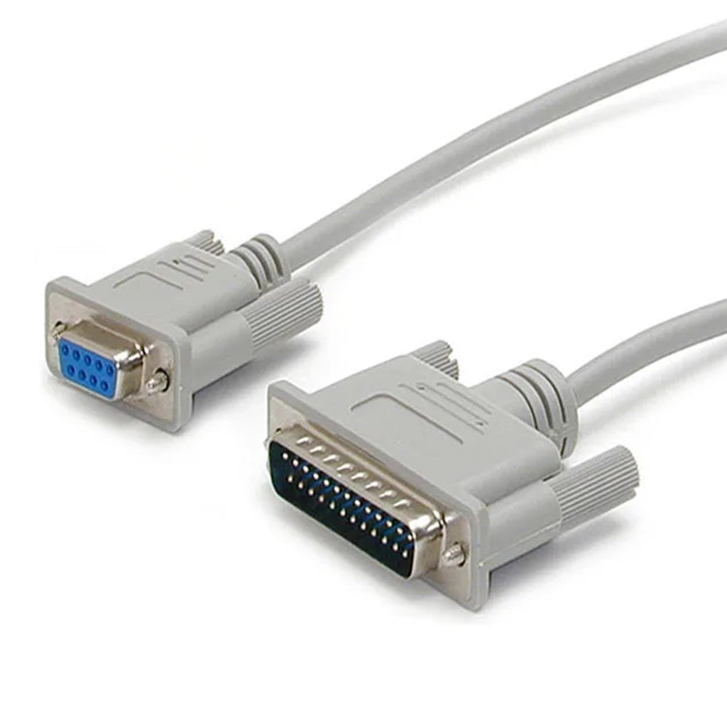 LQD Bar Code Printer Cable DB9PF/DB25P DB9P Female to DB25P Male 6 Feet CB150M-06 PC Computer Modem