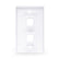 Faceplate Double Port IO Keystone Face Plate 2 Port ABS Wall Plate For ...
