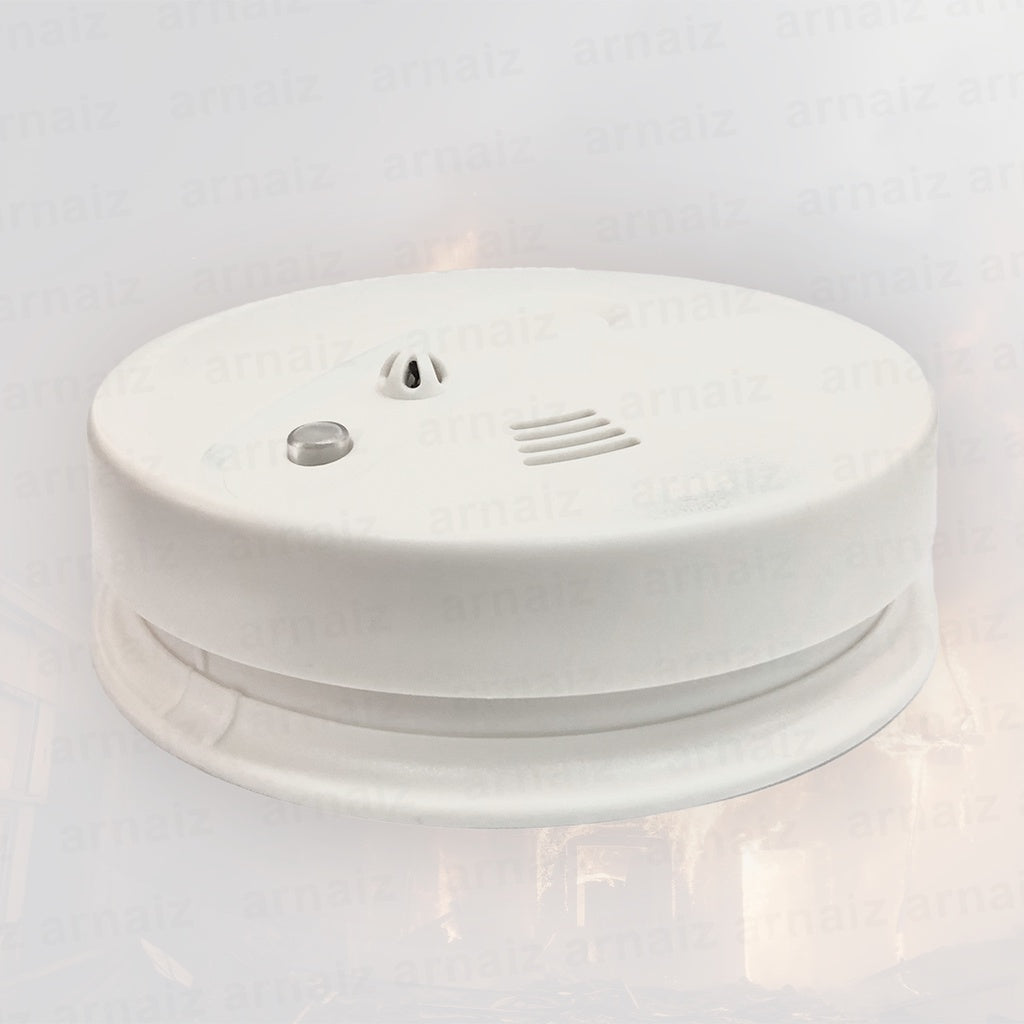 LQD Photoelectronic Heat and Smoke Detector 220V 230V Interconnectable Fire Alarm 9V Battery Backup