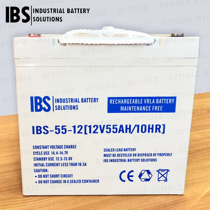 IBS 12V 55Ah SLA Rechargeable Battery IBS-55-12 Valve Regulated Lead Acid Battery IBS-55-12 VRLA