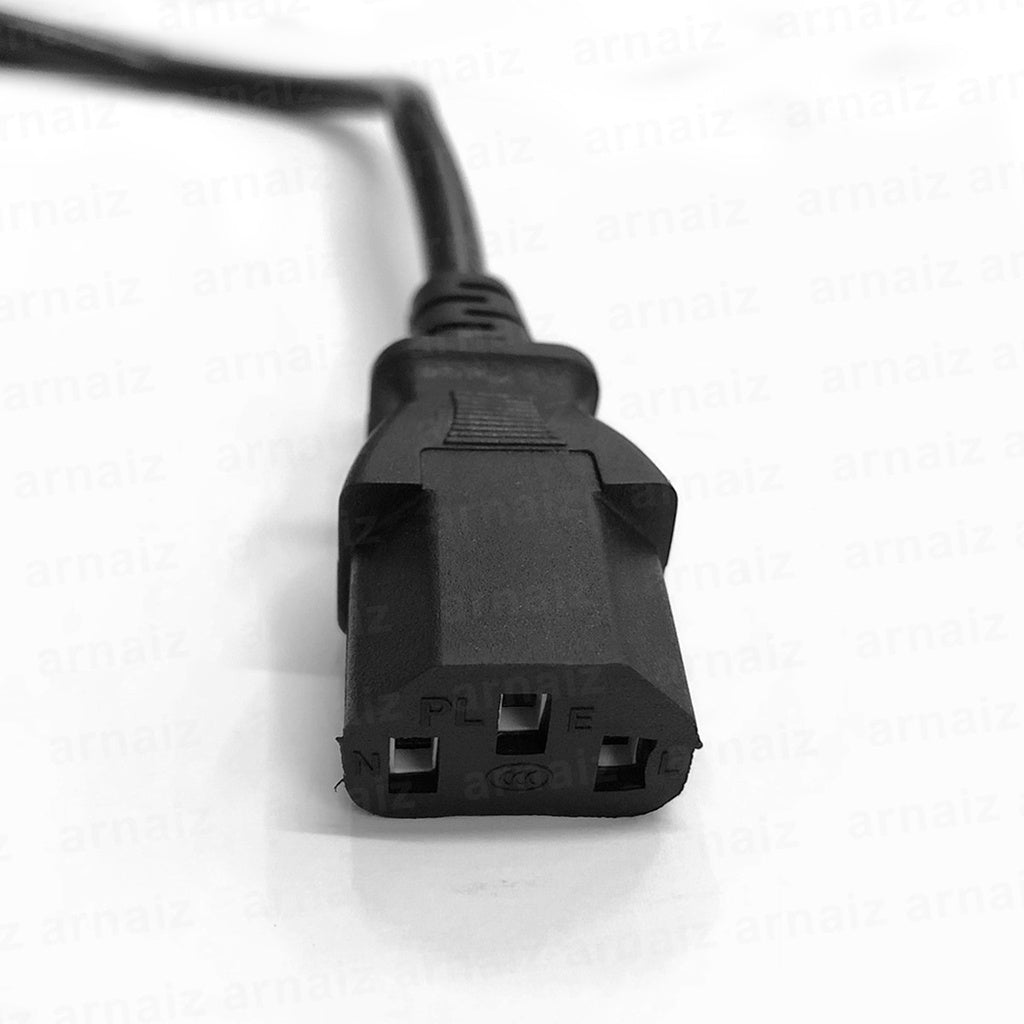 AC CPU Power Cord US Plug for PC Computer Printer Monitor Rice Cooker 3 Prong Male Jack 1.5 Meters