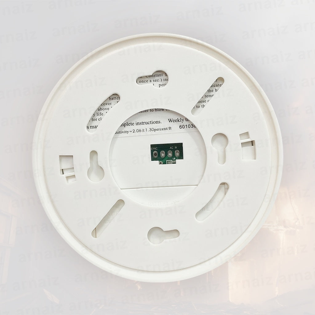 LQD Photoelectronic Heat and Smoke Detector 220V 230V Interconnectable Fire Alarm 9V Battery Backup