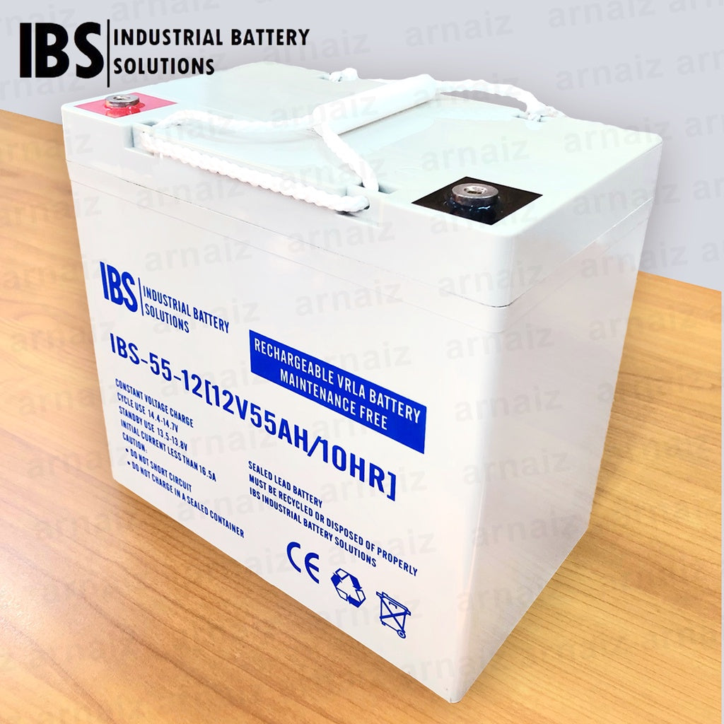 IBS 12V 55Ah SLA Rechargeable Battery IBS-55-12 Valve Regulated Lead Acid Battery IBS-55-12 VRLA