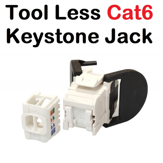 CAT6 RJ45 Keystone Jack UTP Key stone M-45-5 Shuttered Cat 6 UTP Tool less RJ45 3M Volition Style