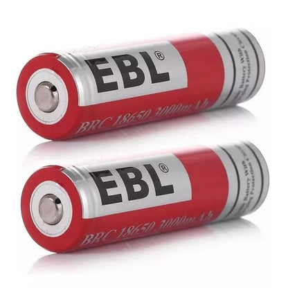 EBL LN-8131 3.7V 18650 (2pcs) 3000mAH Rechargeable Lithium Ion battery 3.7v with Storage Case