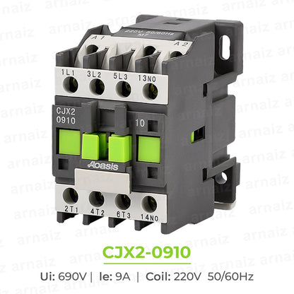 9A to 32A AC Magnetic Contactor CJX2 Contactors 0910 1210 1810 2510 3210 220V Aoasis Best Quality