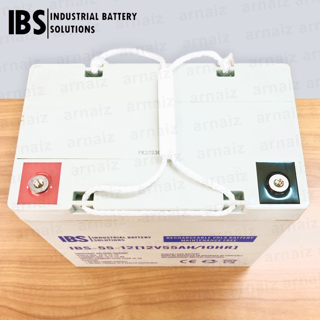 IBS 12V 55Ah SLA Rechargeable Battery IBS-55-12 Valve Regulated Lead Acid Battery IBS-55-12 VRLA