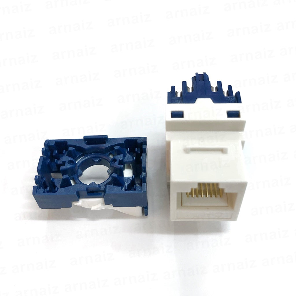 CAT6 IO Keystone Tool Less Tool Free Jack Connector Module RJ45 UTP Modular Jack Information Outlet