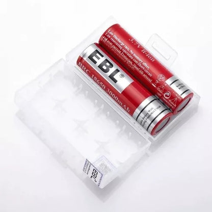 EBL LN-8131 3.7V 18650 (2pcs) 3000mAH Rechargeable Lithium Ion battery 3.7v with Storage Case