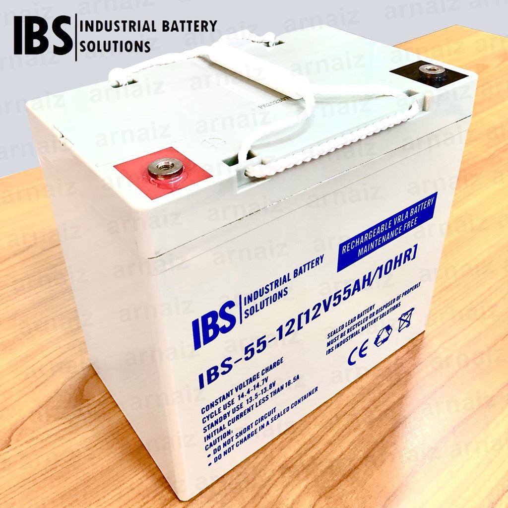 IBS 12V 55Ah SLA Rechargeable Battery IBS-55-12 Valve Regulated Lead Acid Battery IBS-55-12 VRLA