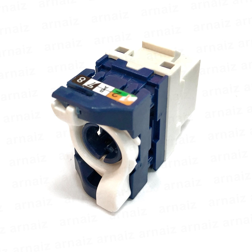 CAT6 IO Keystone Tool Less Tool Free Jack Connector Module RJ45 UTP Modular Jack Information Outlet