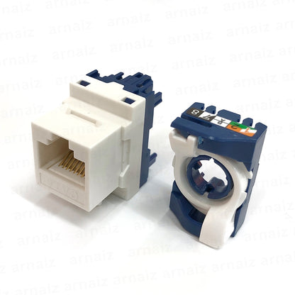 CAT6 IO Keystone Tool Less Tool Free Jack Connector Module RJ45 UTP Modular Jack Information Outlet