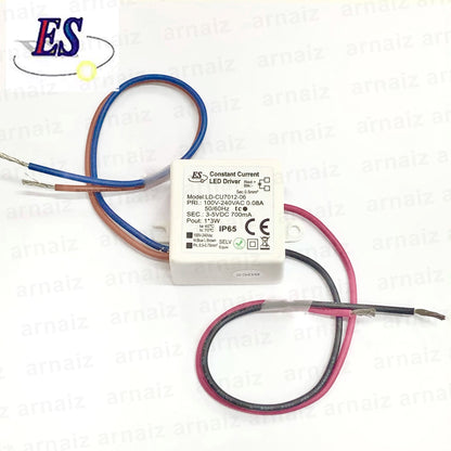 LD-CU7012-06 Constant Current LED Driver IN:100-240VAC OUT:3-5VDC, 700MA 3W LDCU701206 3 Watts