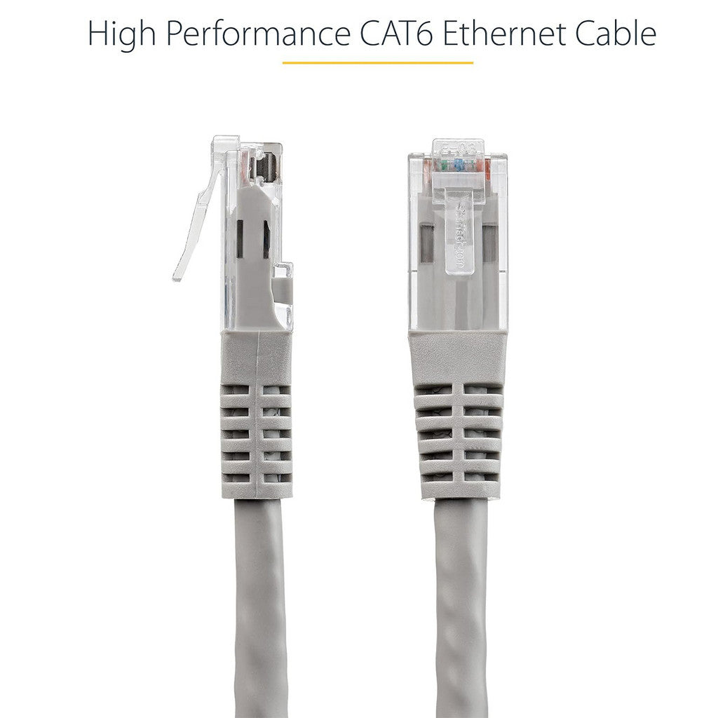 LQD Patch Cable Molded Cat6 5 meters RJ45 UTP Network Gray CT101I-05X-30 5M