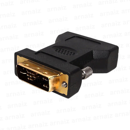 LQD DVI 12P+4+KEY Male to VGA 15 Female Adaptor Gold Plated Analog MGDVI 1183 SVGA Adapter Video